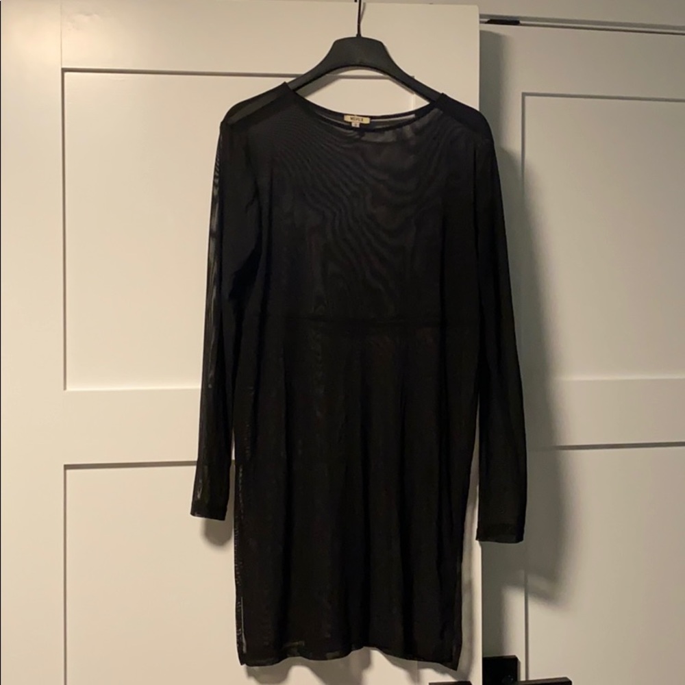 Brandy Melville black mesh tunic
